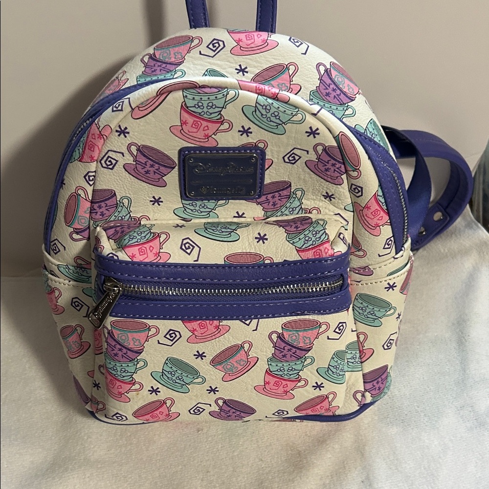 Disney Parks Loungefly Alice and wonderland teapots mini backpack